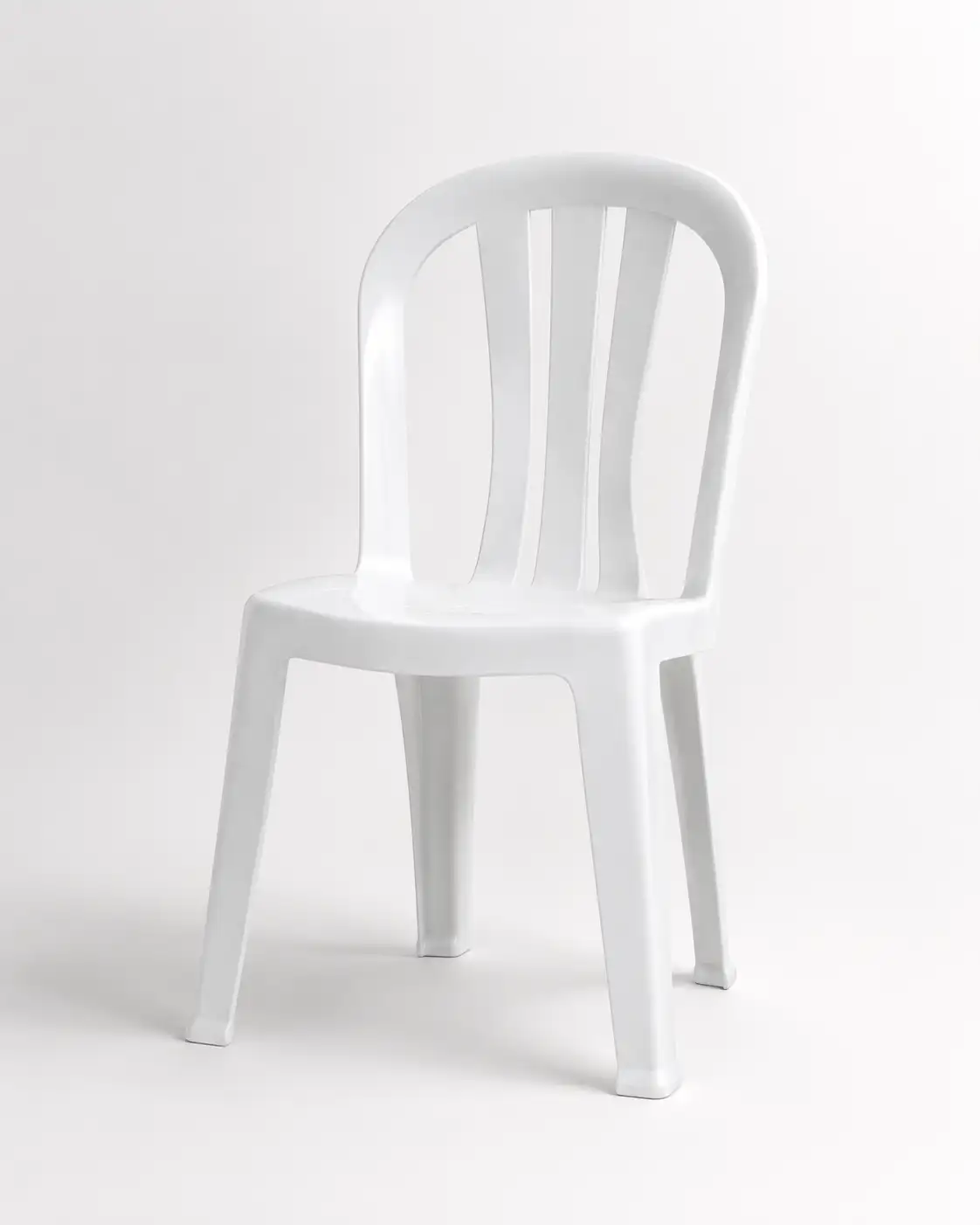 White monoblock chair for rent